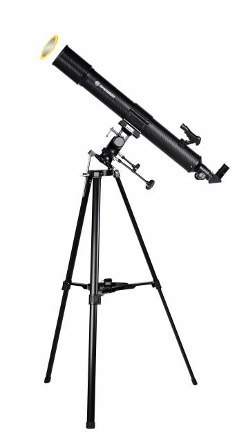 BRESSER Taurus 90/900 MPM - Teleskop refraktorowy z adapterem do smartfonów 