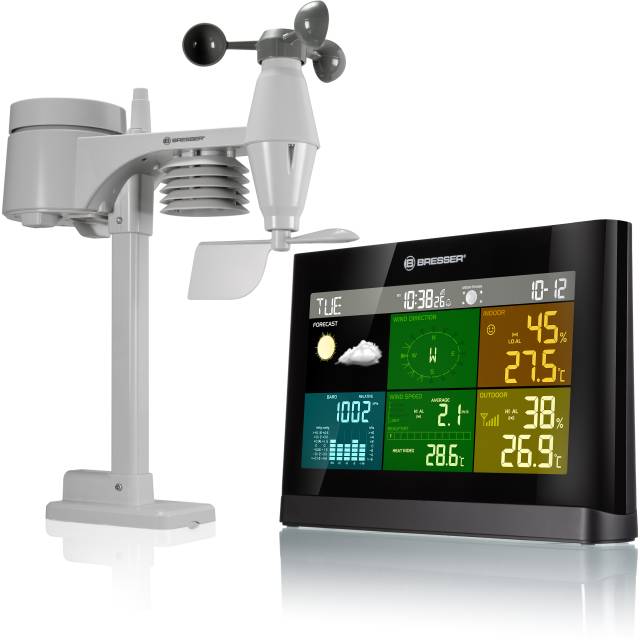 BRESSER 5-in-1 Comfort Weather Station with Colour Display (Refurbished) 
