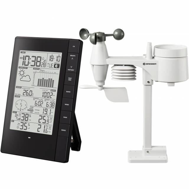 BRESSER PC Weather Center with 5-in-1 outdoor sensor 