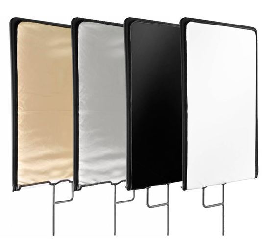 Blenda panelowa typu flaga 5 w 1 C-stand BRESSER 45 × 60cm 