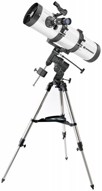 BRESSER Pegasus 130/650 EQ3 Spiegelteleskop mit Zubehör 
