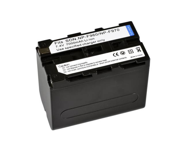 BRESSER Batteria ricaricabile agli ioni di litio / Batteria sostitutiva per Sony NP-F960/F970 