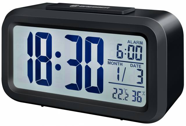 BRESSER MyTime Duo Alarm Clock black 