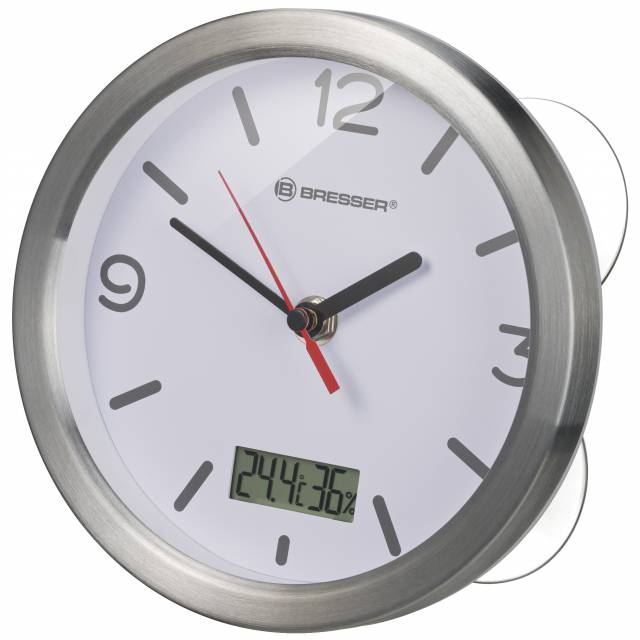 Reloj de Baño BRESSER MyTime Termo/Higro - blanco 