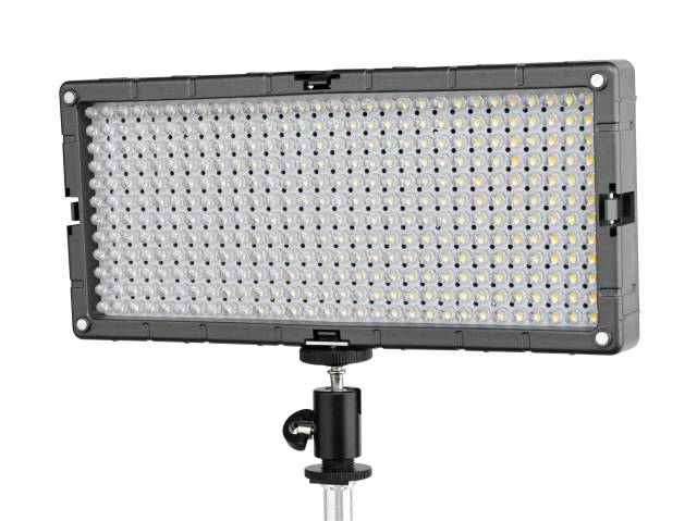BRESSER LED SL-360-A 21.6W/1.200LUX Bi-Color Slimline Video + Lámpara de estudio 