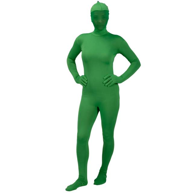 BRESSER Combinaison corporelle vert Chromakey taille M 