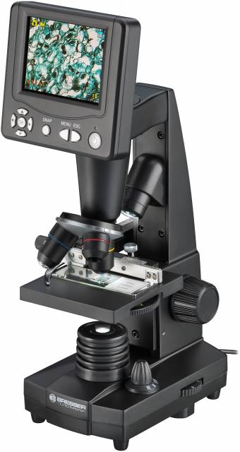BRESSER Microscope d'enseignement LCD 8.9cm (3.5") 