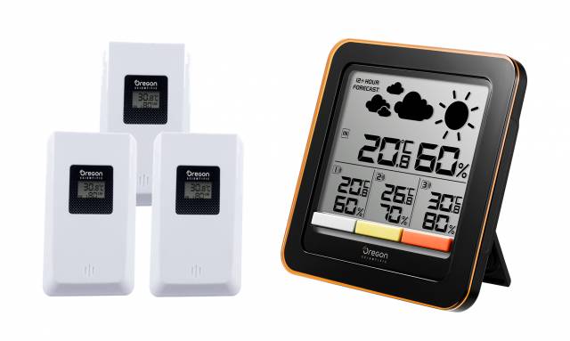 Oregon Scientific 4-zone weather station with mould detector 