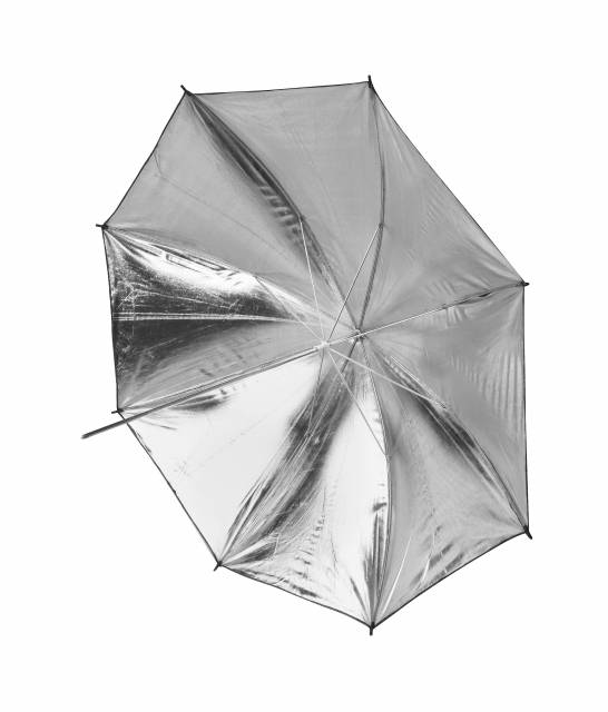 BRESSER SM-03 Paraplu zilver/zwart 101cm 