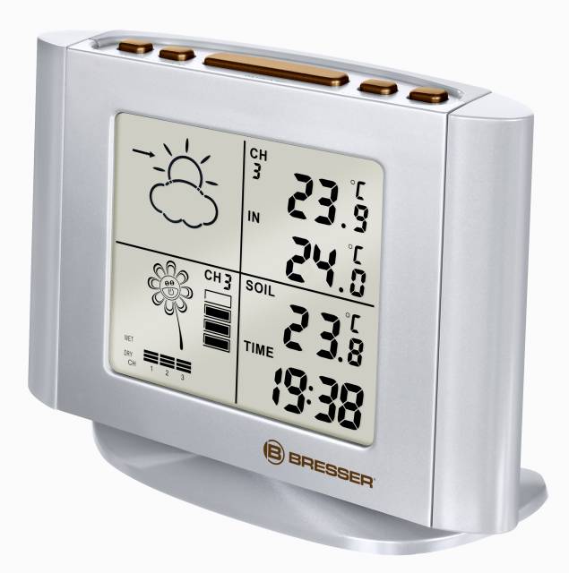 BRESSER Weather Station and Plant Watering Indicator 