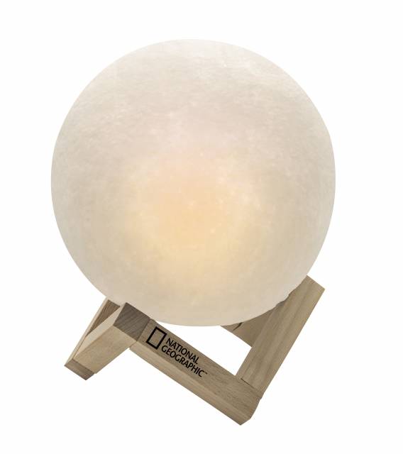 NATIONAL GEOGRAPHIC 3D Moon Lamp 15cm Diameter 