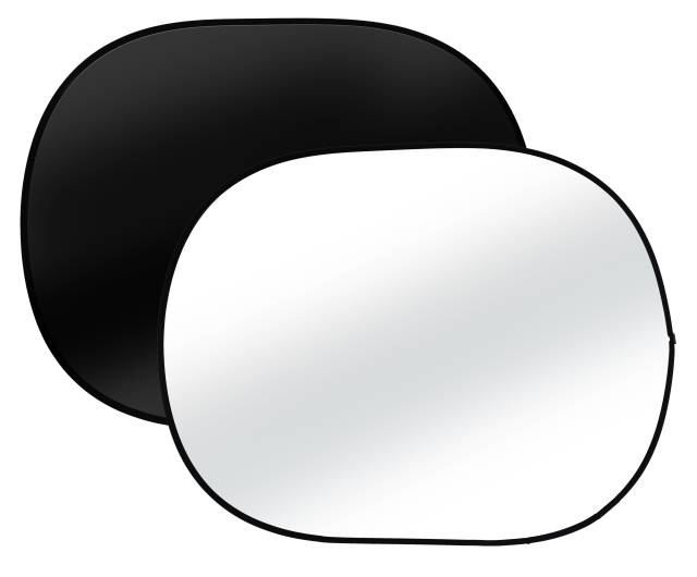 BRESSER BR-3 Inklapbare Achtergrond 2-zijdig zwart/wit 150x200cm 