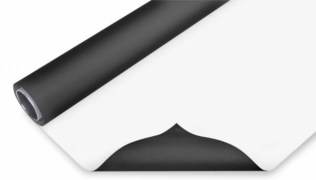 BRESSER Vinyl Hintergrundrolle 2,90x6m schwarz/weiß 