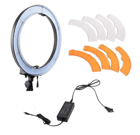BRESSER BR-RL18 immable LED Daylight Ring Light 55W/5760 Lumens with Carry Bag (Refurbished) 