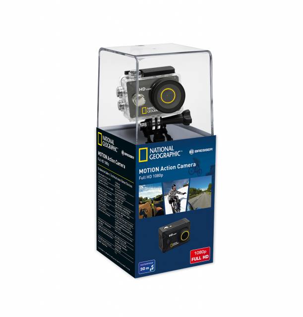 Action Camera NATIONAL GEOGRAPHIC Full-HD, 140°, 30 m, impermeabile 