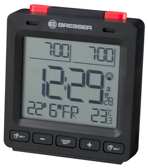 BRESSER MyTime Easy II Radio controlled Alarm Clock 