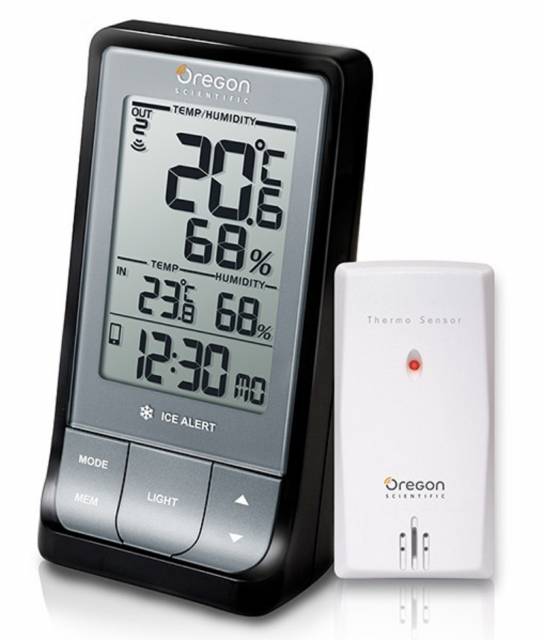 Bresser, Oregon Scientific Weather@Home Wireless Thermometer  (indoor/outdoor) with Bluetooth