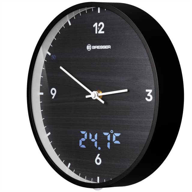 Stazione meteo Bresser TemeoTrend JC black LCD Weather Wall Clock