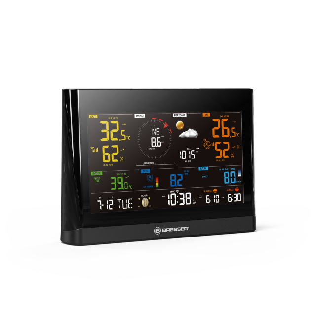 Station météo Bresser Thermomètre d intérieur avec hygromètre intégré et  affichage du niveau de confort