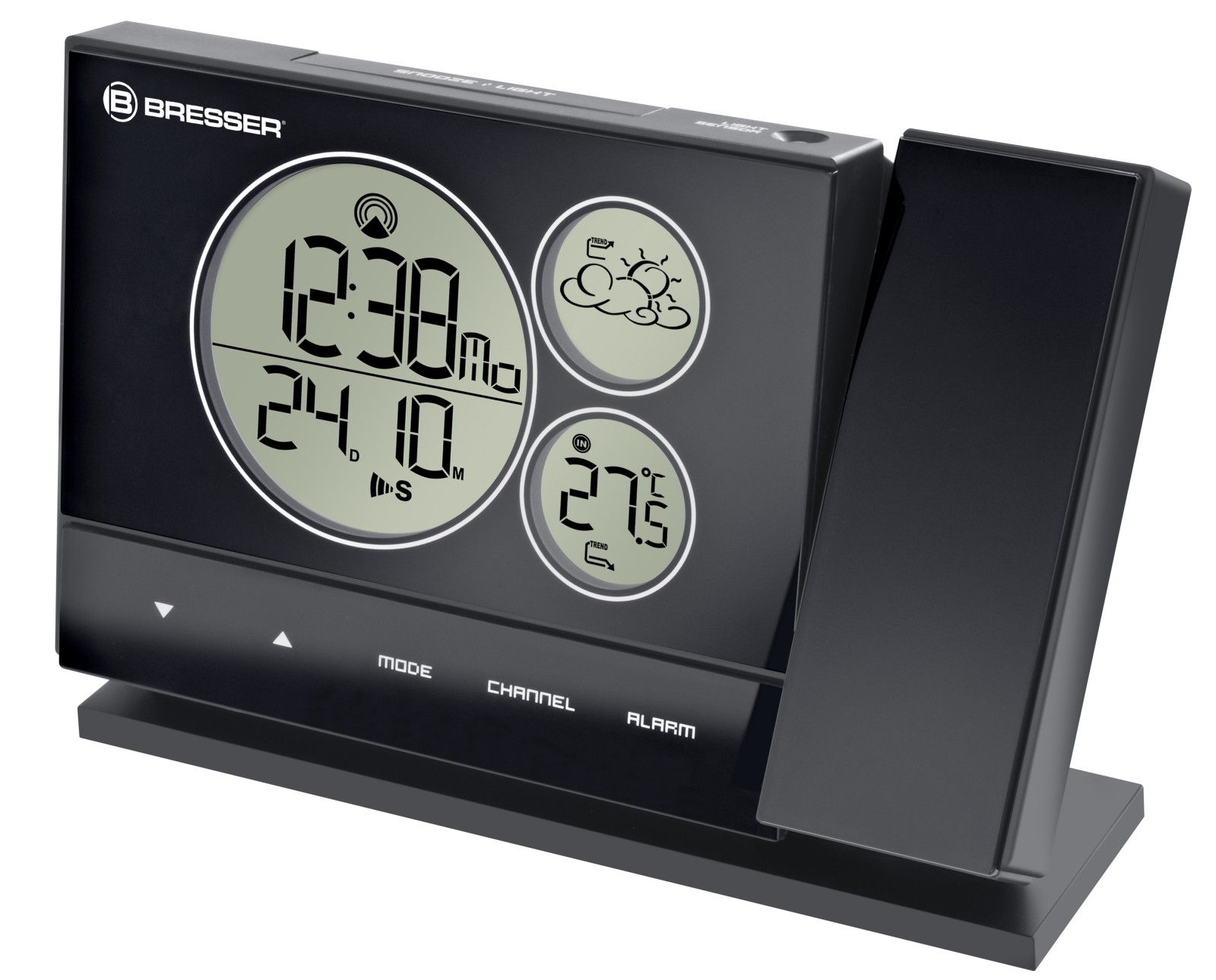 Bresser Wireless weather station with projector BF-PRO Black 