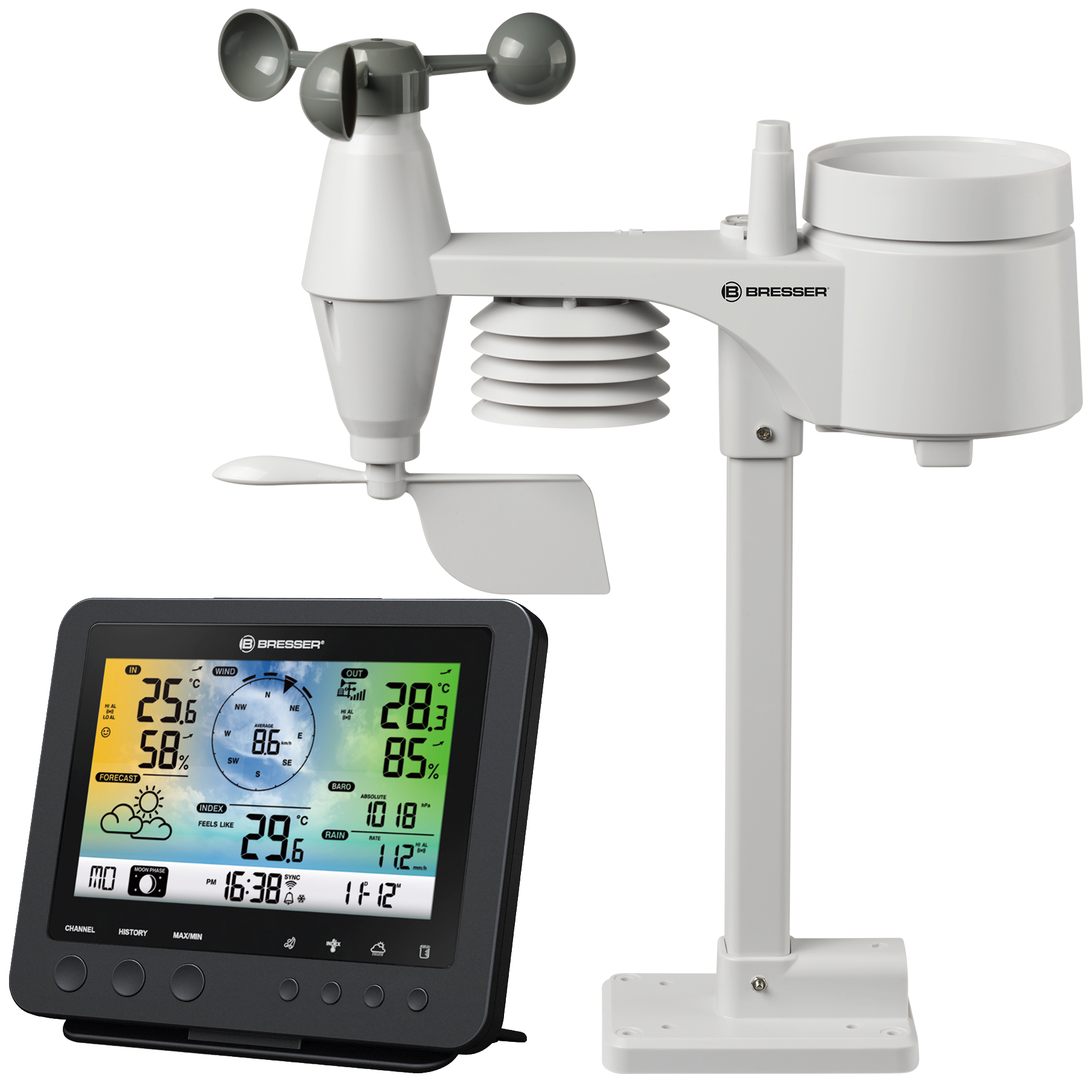 Explore Scientific 5-in-1 WiFi Professional Weather Station with Weather Underground