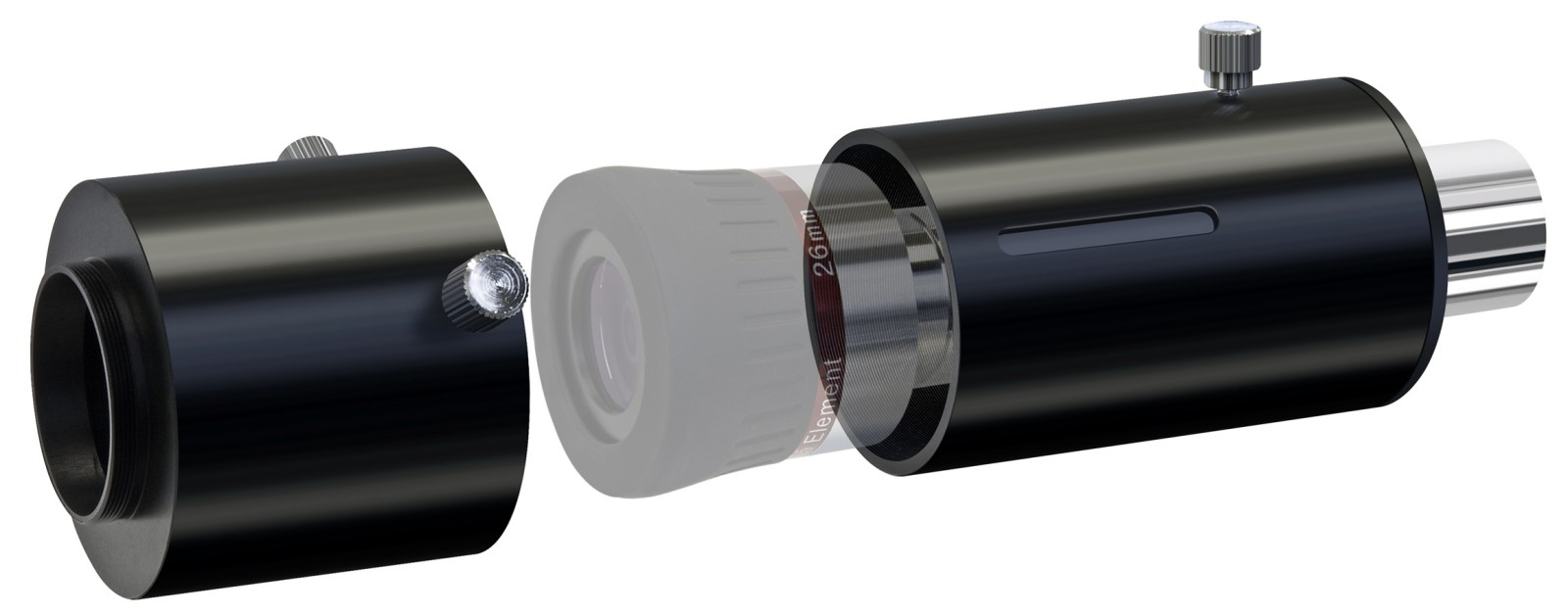 TS-Optics Foto Adapter Kameraadapter 1,25 f/ür Okularprojektion und Fokalfotografie 3 in 1 f/ür Teleskope TSPA1 zweiteilig T2 auf 1,25 und T2 auf T2