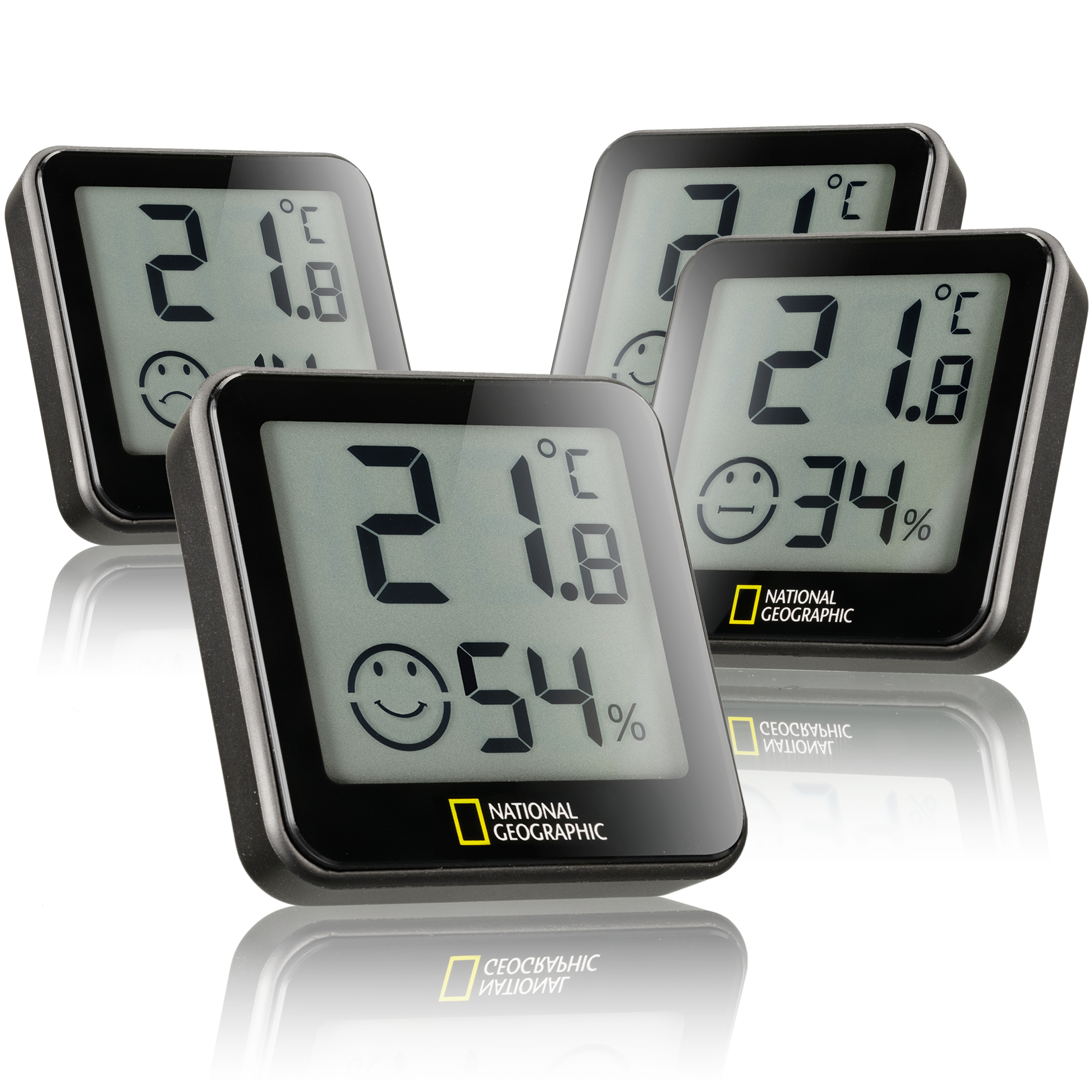 Digital-Hygro-/Thermometer mit Schimmel-Alarm & Komfort-Anzeige, weiss -  Ihr Elektronik-Versand in der Schweiz