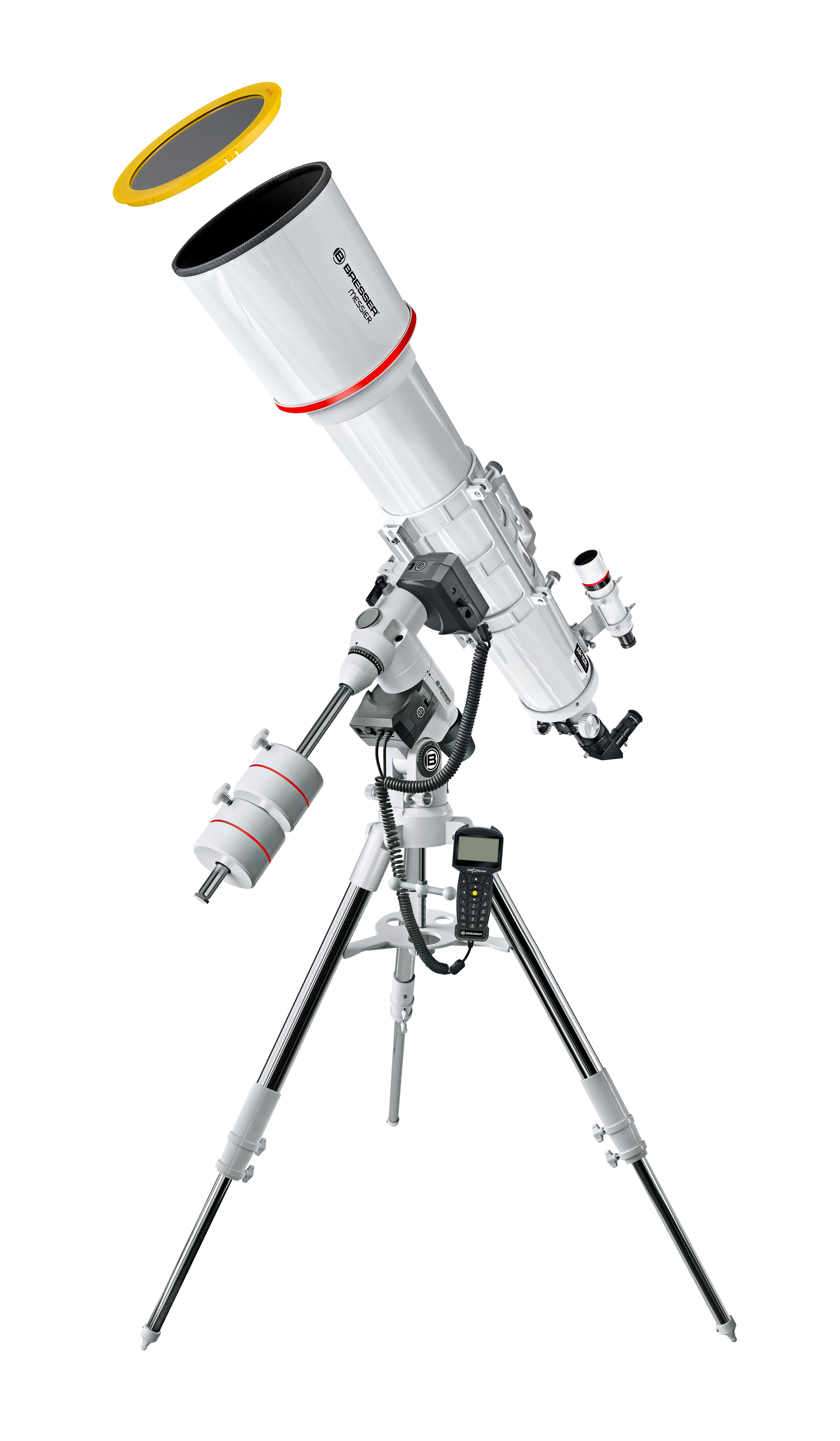 Bresser 4964150 Monture de télescope avec Trépied Blanc 